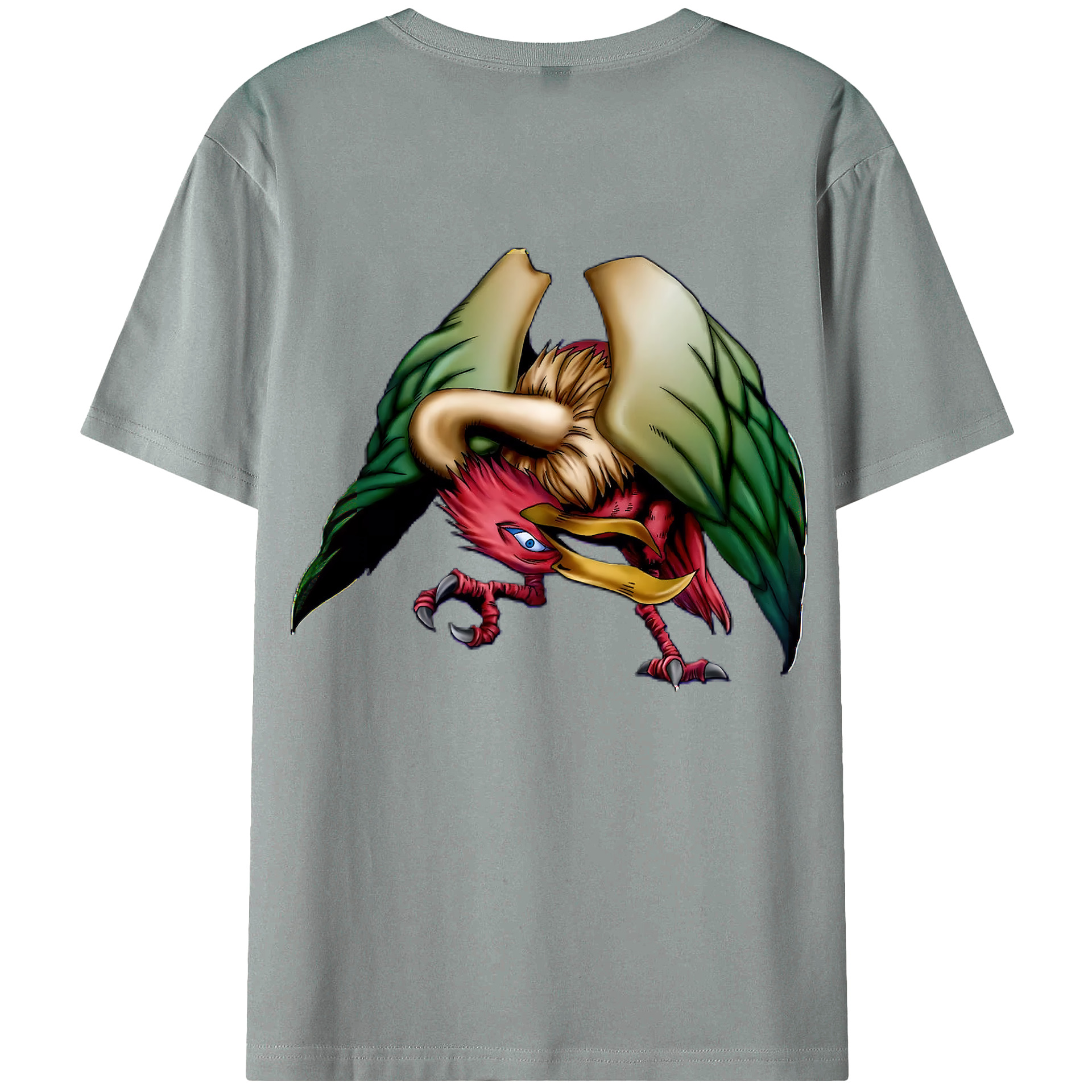 （画像用） 遊☆戯☆王 Yu-Gi-Oh! 綿100％ メンズ半袖Tシャツ（バックプリント） 通気性